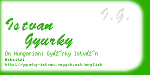 istvan gyurky business card